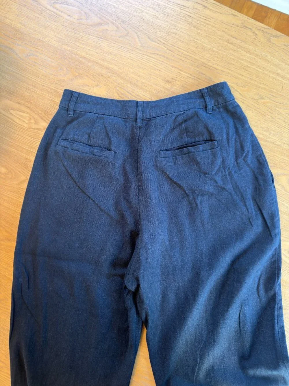 Reformation Black Linen Deadstock Earl Pant Size 2